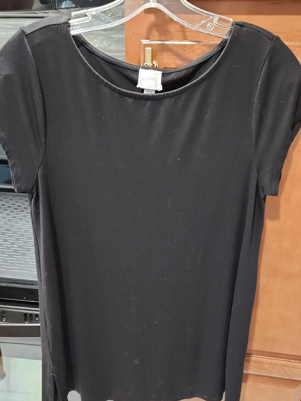 Cupio Black Short Sleeve Crewneck Tee